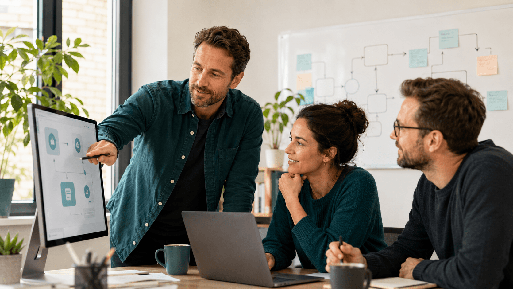 The Modern Stack Labs team mapping and building a client's system